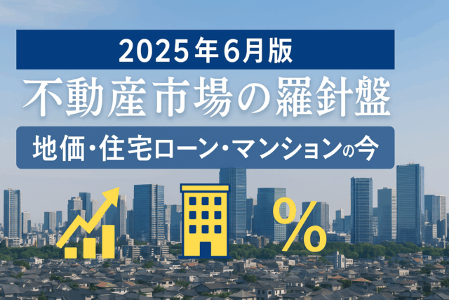 【2025年6月版】不動産市場の羅針盤：地価上昇は続くか？住宅ローン金利とマンション市場の今